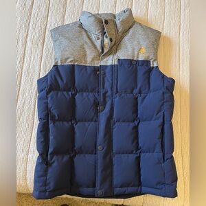 Men’s Blue and Gray Down Puffer Vest